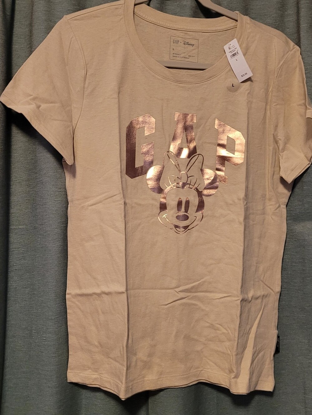 Beige Gap × Disney Minnie Mouse Tee
